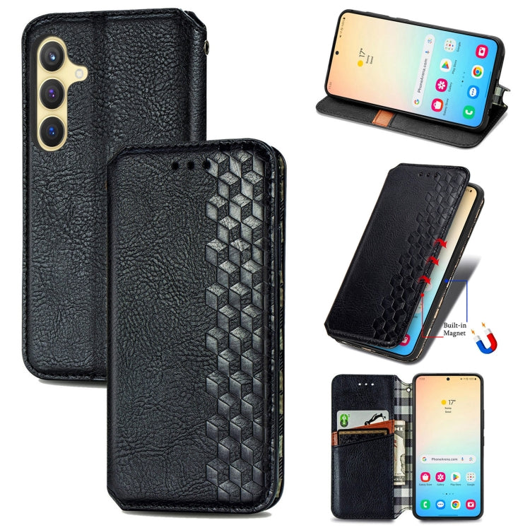 Custodia magnetica in pelle con slot per schede per Samsung Galaxy S25 5G