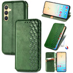Custodia magnetica in pelle con slot per schede per Samsung Galaxy S25 5G