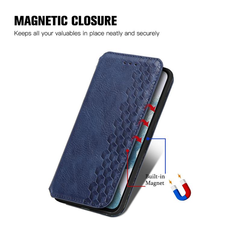 Custodia magnetica in pelle con slot per schede per Samsung Galaxy S25 5G
