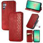 Custodia magnetica in pelle con slot per schede per Samsung Galaxy S25 5G
