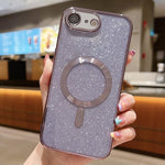 Custodia per telefono in TPU galvanico MagSafe Glitter, For iPhone 17e / 16e, For iPhone 17 Pro Max, For iPhone 17 Pro