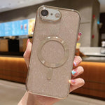 Custodia per telefono in TPU galvanico MagSafe Glitter, For iPhone 17e / 16e, For iPhone 17 Pro Max, For iPhone 17 Pro