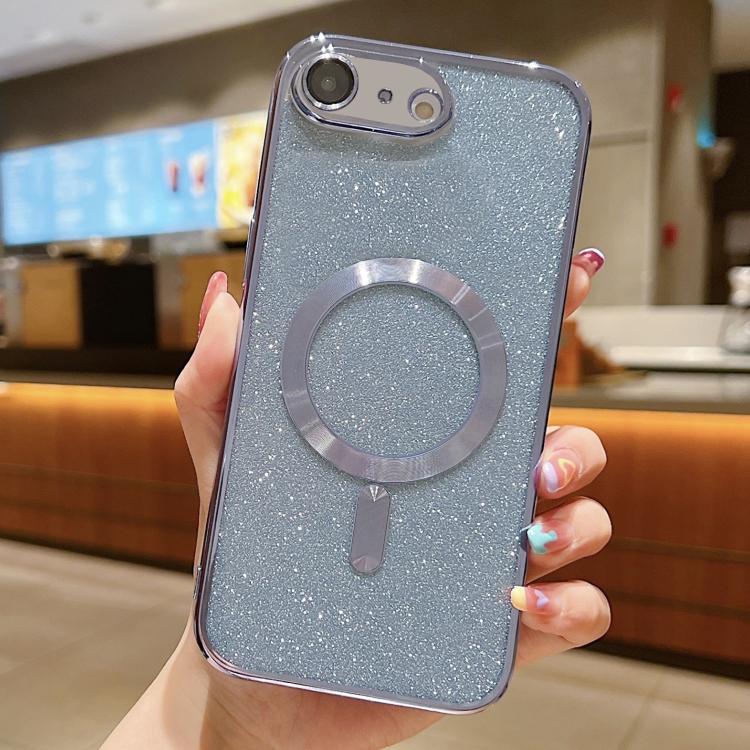 Custodia per telefono in TPU galvanico MagSafe Glitter, For iPhone 17e / 16e, For iPhone 17 Pro Max, For iPhone 17 Pro