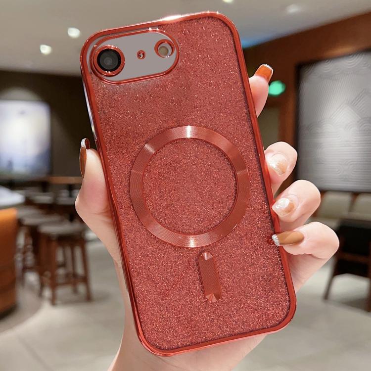 Custodia per telefono in TPU galvanico MagSafe Glitter, For iPhone 17e / 16e, For iPhone 17 Pro Max, For iPhone 17 Pro