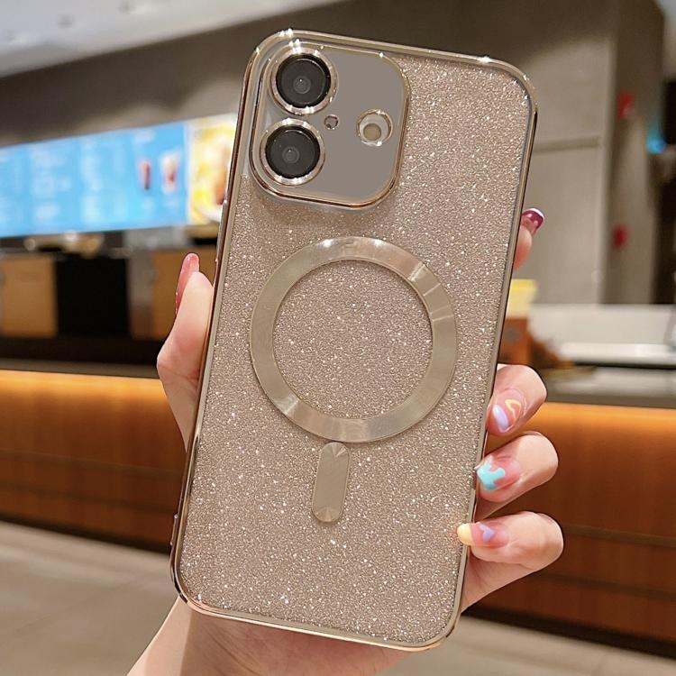 Custodia per telefono in TPU galvanico MagSafe Glitter, For iPhone 17, For iPhone Air, For iPhone 16 Pro Max