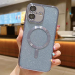 Custodia per telefono in TPU galvanico MagSafe Glitter, For iPhone 17, For iPhone Air, For iPhone 16 Pro Max