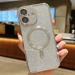 Custodia per telefono in TPU galvanico MagSafe Glitter, For iPhone 17, For iPhone Air, For iPhone 16 Pro Max