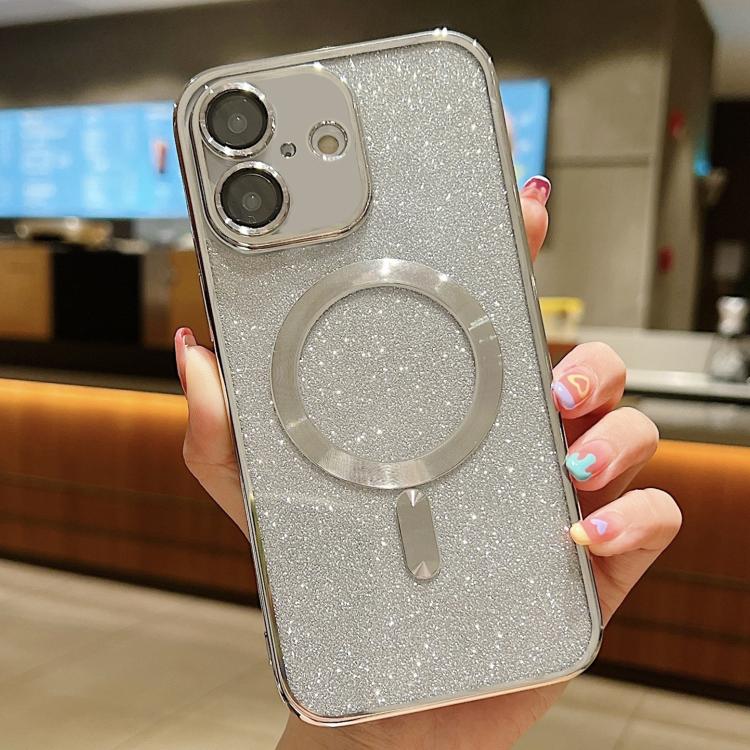 Custodia per telefono in TPU galvanico MagSafe Glitter, For iPhone 17, For iPhone Air, For iPhone 16 Pro Max