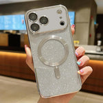 Custodia per telefono in TPU galvanico MagSafe Glitter, For iPhone 17e / 16e, For iPhone 17 Pro Max, For iPhone 17 Pro