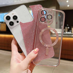 Custodia per telefono in TPU galvanico MagSafe Glitter, For iPhone 17e / 16e, For iPhone 17 Pro Max, For iPhone 17 Pro