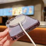 Custodia per telefono in TPU galvanico MagSafe Glitter, For iPhone 17e / 16e, For iPhone 17 Pro Max, For iPhone 17 Pro
