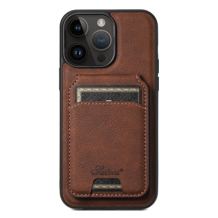 Custodia per telefono posteriore staccabile a portafoglio Suteni H16 Litchi Texture, For iPhone 15, For iPhone 14 Plus, For iPhone 14, For iPhone 14 Pro, For iPhone 14 Pro Max, For iPhone 13 Pro Max