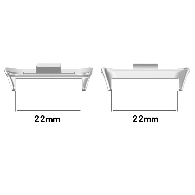 Connettori cinturino 22 mm in acciaio per Redmi Watch 4 e Band 8 Pro - immagine 2