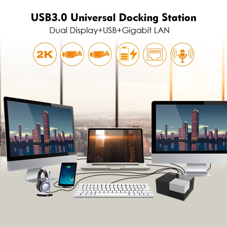 Dock USB 3.0 con doppio display e Gigabit Ethernet