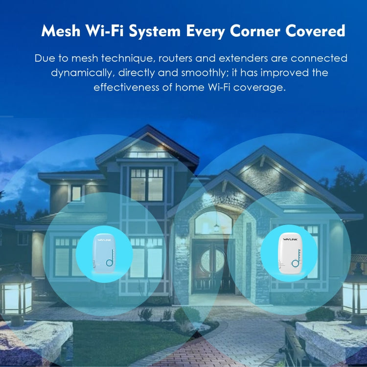 Router WiFi domestico WAVLINK WN576K2 AC1200 sistema mesh dual band