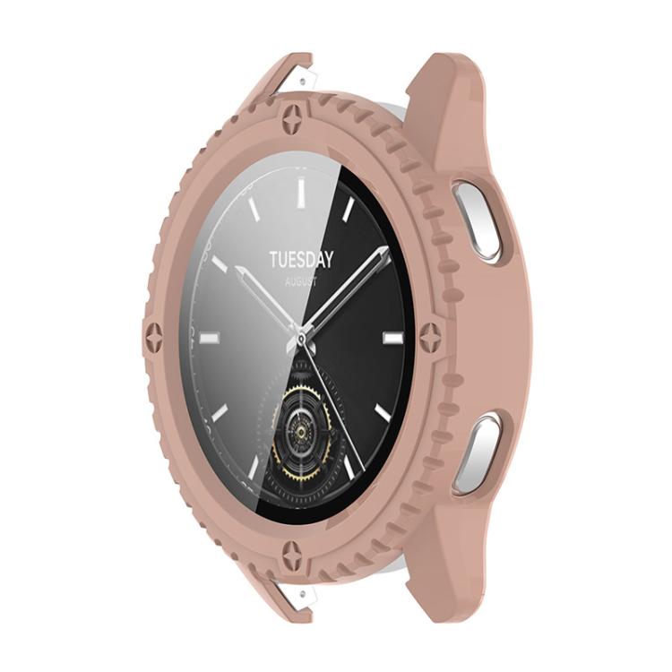 ENKAY Hat-Prince PC a copertura totale + cassa per orologio integrata con pellicola in vetro temperato, For Xiaomi Watch S3