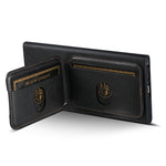 Custodia portafoglio in pelle con supporto per Samsung Galaxy S22