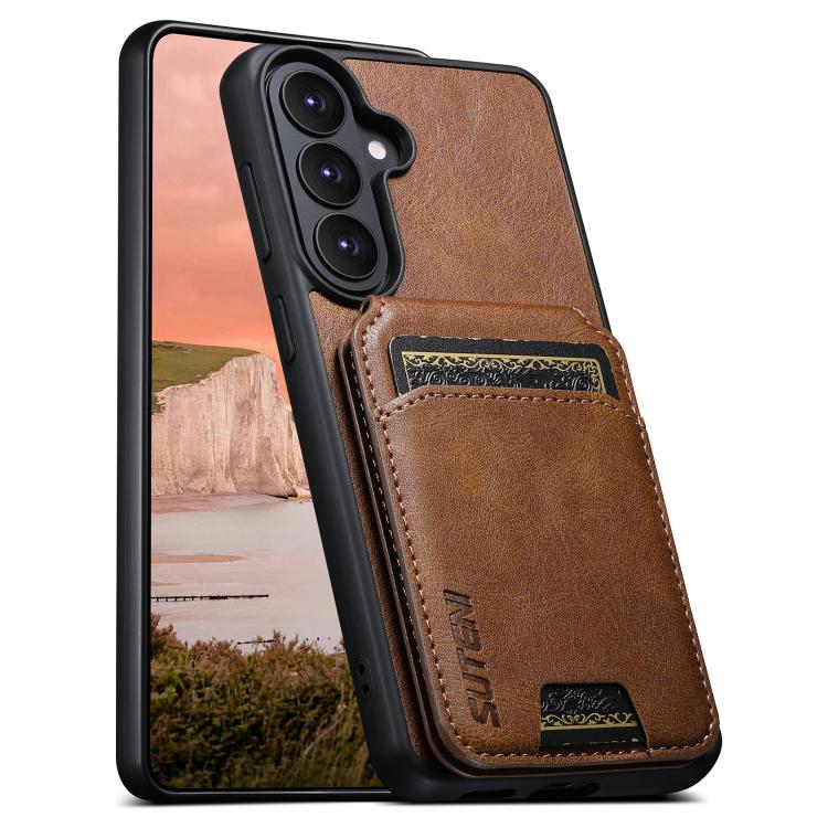 Custodia portafoglio in pelle con supporto per Samsung Galaxy S26