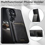 Custodia portafoglio in pelle con supporto per Samsung Galaxy S26