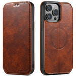 Custodia magnetica in pelle per iPhone 15-17