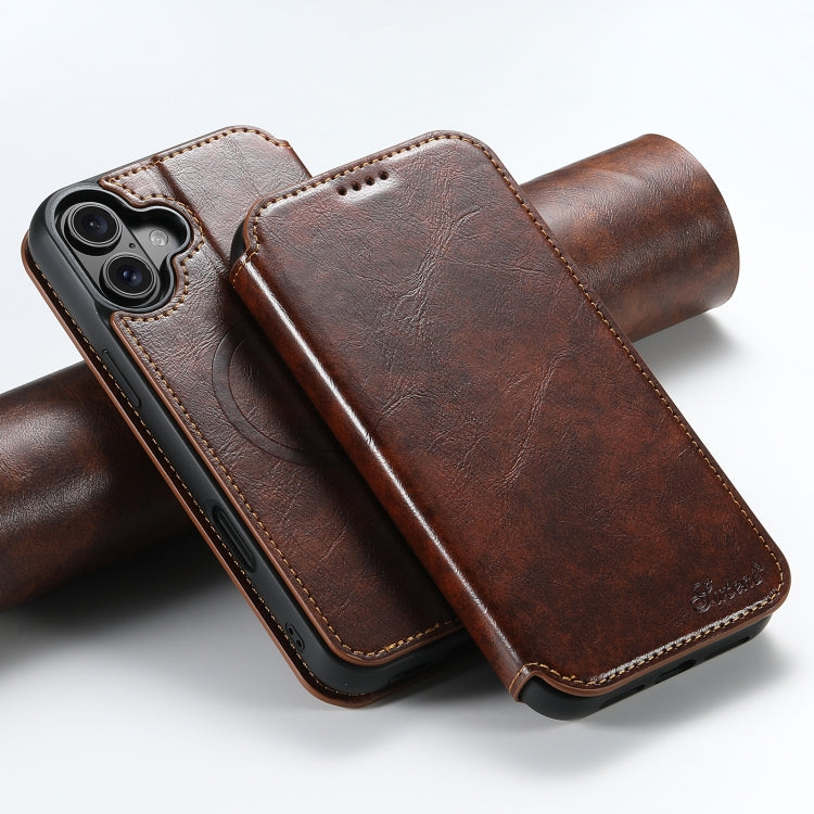 Custodia magnetica in pelle per iPhone 15-17