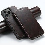 Custodia magnetica in pelle per iPhone 15-17