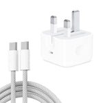 Caricatore USB-C PD 35W con cavo Type-C 1m, presa UK