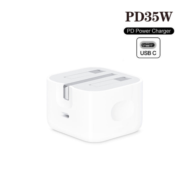 Caricatore USB-C PD 35W con cavo Type-C 1m, presa UK
