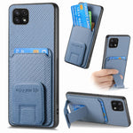 Custodia portafoglio in fibra di carbonio per Samsung Galaxy A22