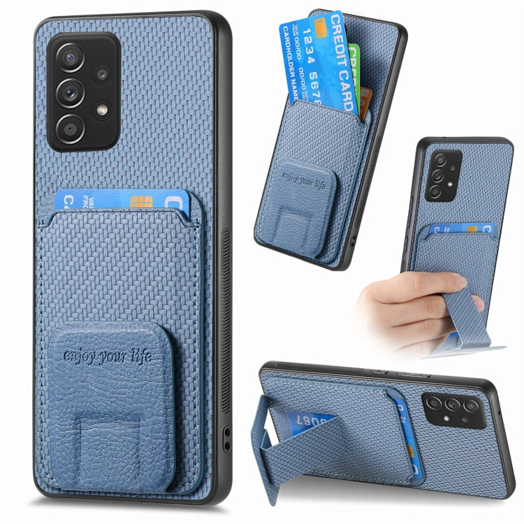 Custodia portafoglio in fibra di carbonio per Samsung Galaxy A22