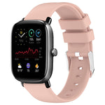 Cinturino per orologio in silicone tinta unita liscio da 20 mm, For Amazfit GTS 4, For Amazfit GTS 4 Mini