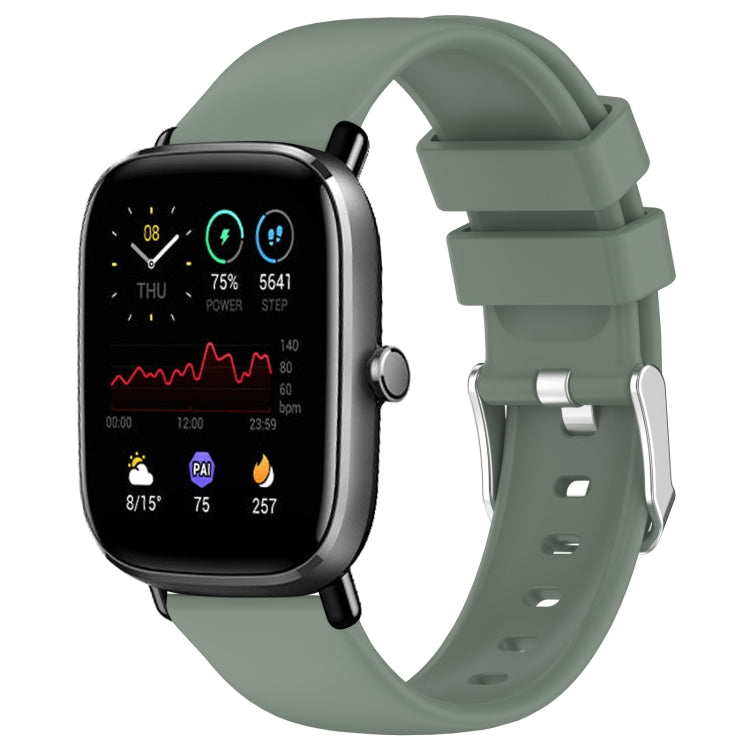 Cinturino per orologio in silicone tinta unita liscio da 20 mm, For Amazfit GTS 3, For Amazfit GTS 2 Mini