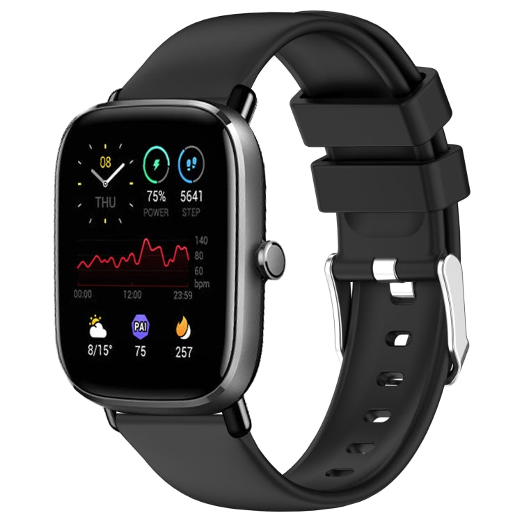 Cinturino per orologio in silicone tinta unita liscio da 20 mm, For Amazfit GTS 3, For Amazfit GTS 2 Mini