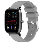 Cinturino per orologio in silicone tinta unita liscio da 20 mm, For Amazfit GTS 3, For Amazfit GTS 2 Mini