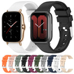 Cinturino per orologio in silicone tinta unita liscio da 20 mm, For Amazfit GTS 3, For Amazfit GTS 2 Mini