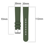 Cinturino per orologio in silicone tinta unita liscio da 20 mm, For Amazfit GTS 2