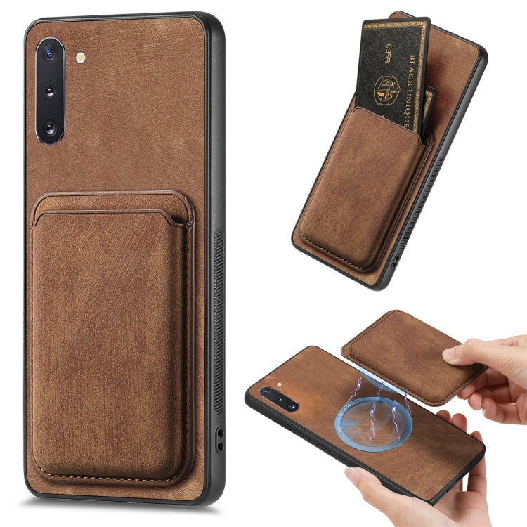 Custodia magnetica in pelle con porta carte per Samsung Galaxy