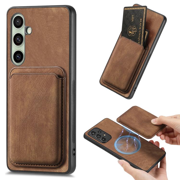Custodia magnetica in pelle per Samsung Galaxy A57 5G