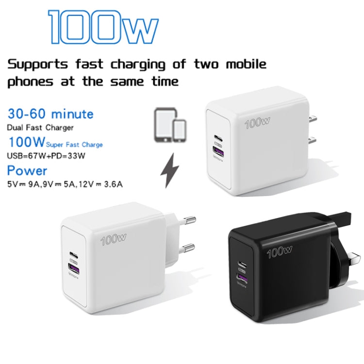 Caricatore USB 67W con Power Delivery 33W ricarica veloce UK Plug