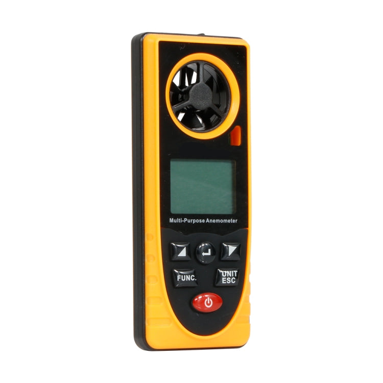 Anemometro digitale GM8910 per vento e temperatura con LCD retroilluminato - immagine 4