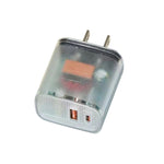 Caricabatterie USB PD3.0 Type-C QC3.0 20W trasparente US