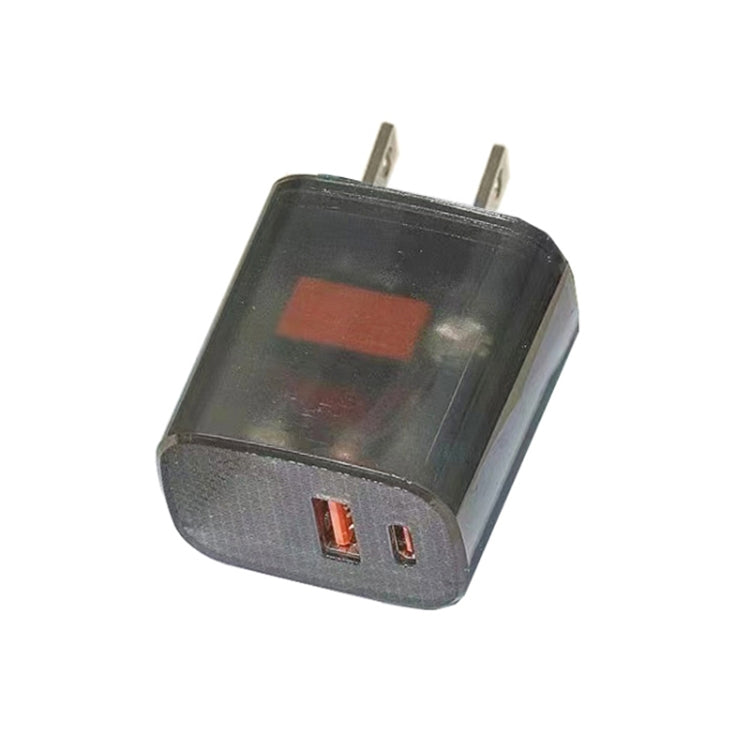 Caricabatterie USB PD3.0 Type-C QC3.0 20W trasparente US