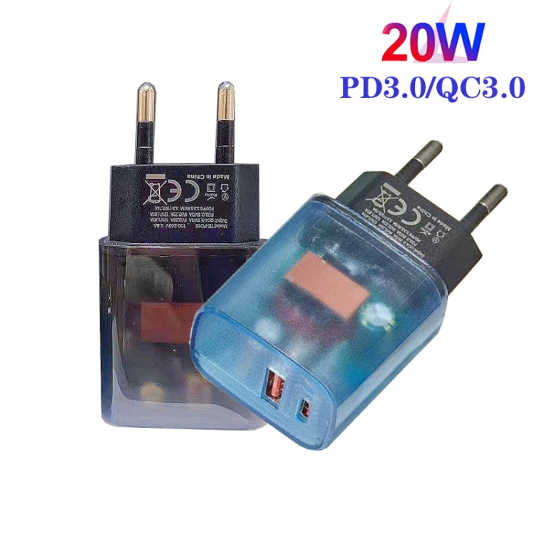 Caricabatterie USB PD3.0 Type-C QC3.0 20W con presa EU