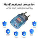 Caricabatterie USB PD3.0 Type-C QC3.0 20W con presa EU