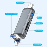 Adattatore trasferimento dati USB Tipo C SD TF