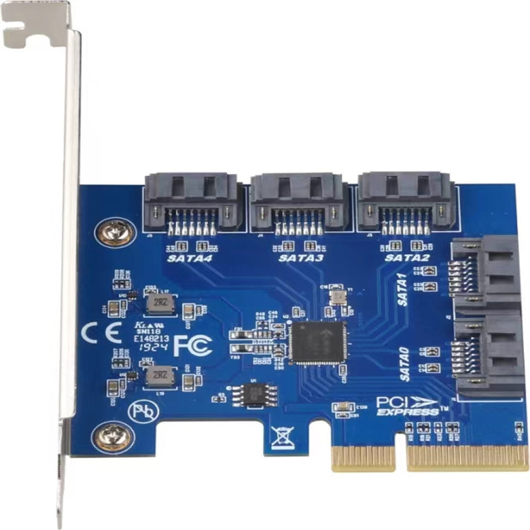 Scheda controller PCIe x4 5 porte SATA III 6 Gb/s