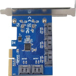 Scheda controller PCIe x4 5 porte SATA III 6 Gb/s