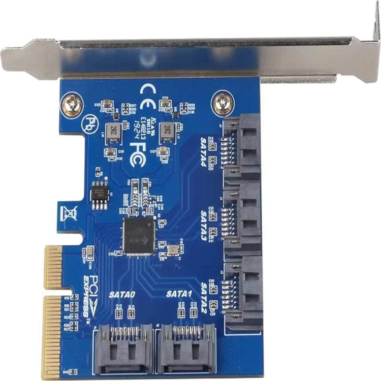 Scheda controller PCIe x4 5 porte SATA III 6 Gb/s