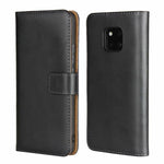 Fondina ribaltabile orizzontale in pelle per Huawei Mate 20 Pro, con chiusura magnetica e staffa e slot per schede e portafoglio