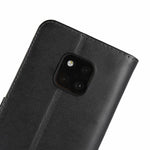 Fondina ribaltabile orizzontale in pelle per Huawei Mate 20 Pro, con chiusura magnetica e staffa e slot per schede e portafoglio